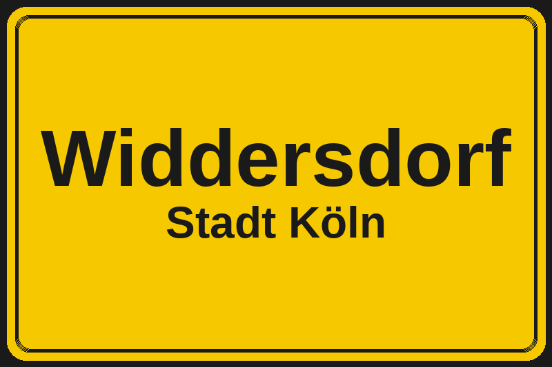 Widdersdorf (Köln) – Hotels im Stadtteil Ortsschild Widdersdorf in Köln – Hotels, Pensionen und Ferienwohnungen im Stadtteil