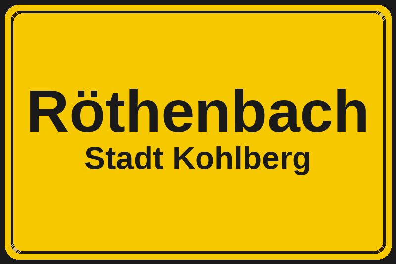 Röthenbach (Kohlberg) – Hotels im Stadtteil Ortsschild Röthenbach in Kohlberg – Hotels, Pensionen und Ferienwohnungen im Stadtteil