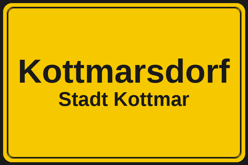 Ortsschild Kottmarsdorf in Kottmar – Hotels, Pensionen und Ferienwohnungen im Stadtteil