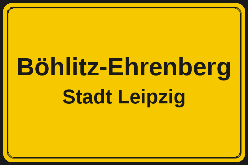 Böhlitz-Ehrenberg (Leipzig) – Hotels im Stadtteil Ortsschild Böhlitz-Ehrenberg in Leipzig – Hotels, Pensionen und Ferienwohnungen im Stadtteil