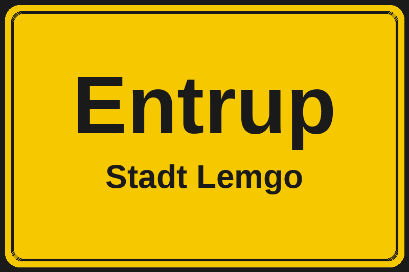 Entrup (Lemgo) – Hotels im Stadtteil Ortsschild Entrup in Lemgo – Hotels, Pensionen und Ferienwohnungen im Stadtteil