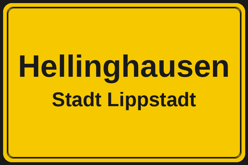 Hellinghausen (Lippstadt) – Hotels im Stadtteil Ortsschild Hellinghausen in Lippstadt – Hotels, Pensionen und Ferienwohnungen im Stadtteil