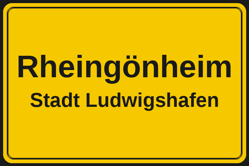 Rheingönheim (Ludwigshafen) – Hotels im Stadtteil Ortsschild Rheingönheim in Ludwigshafen – Hotels, Pensionen und Ferienwohnungen im Stadtteil