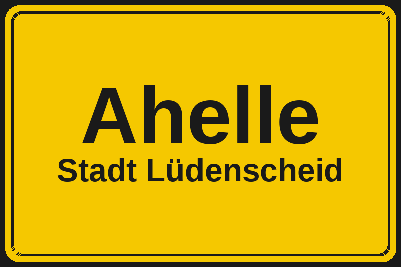 Ahelle (Lüdenscheid) – Hotels im Stadtteil Ortsschild Ahelle in Lüdenscheid – Hotels, Pensionen und Ferienwohnungen im Stadtteil