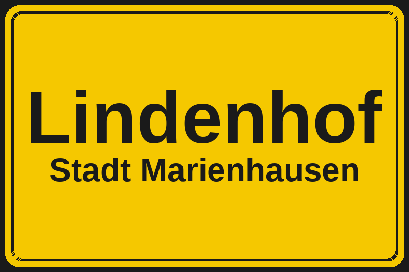 Lindenhof (Marienhausen) – Hotels im Stadtteil Ortsschild Lindenhof in Marienhausen – Hotels, Pensionen und Ferienwohnungen im Stadtteil