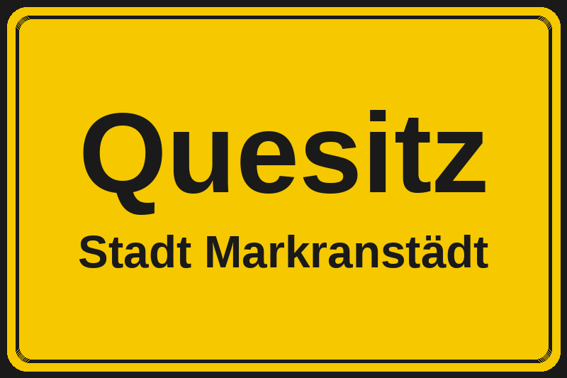 Quesitz (Markranstädt) – Hotels im Stadtteil Ortsschild Quesitz in Markranstädt – Hotels, Pensionen und Ferienwohnungen im Stadtteil