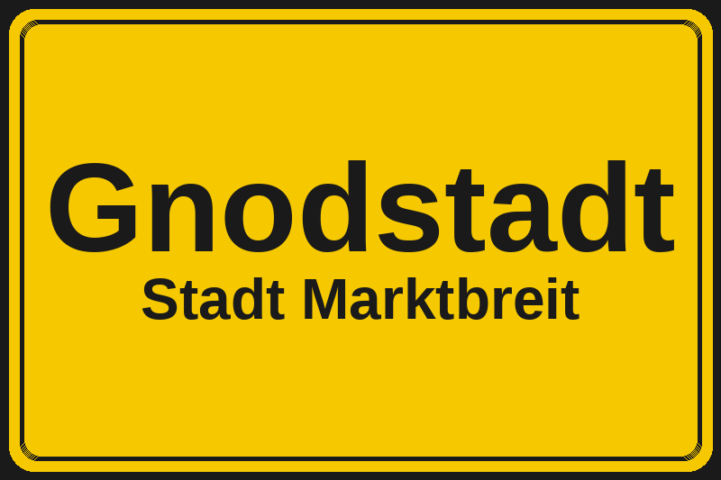 Gnodstadt (Marktbreit) – Hotels im Stadtteil Ortsschild Gnodstadt in Marktbreit – Hotels, Pensionen und Ferienwohnungen im Stadtteil