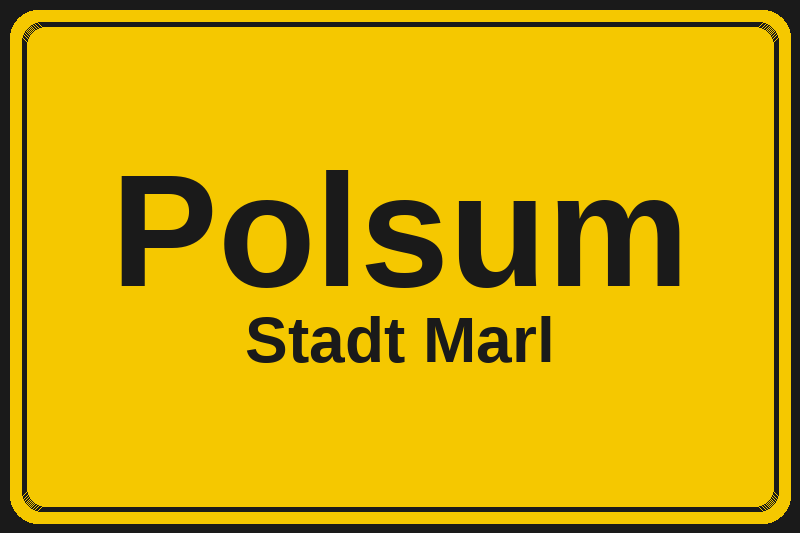 Polsum (Marl) – Hotels im Stadtteil Ortsschild Polsum in Marl – Hotels, Pensionen und Ferienwohnungen im Stadtteil