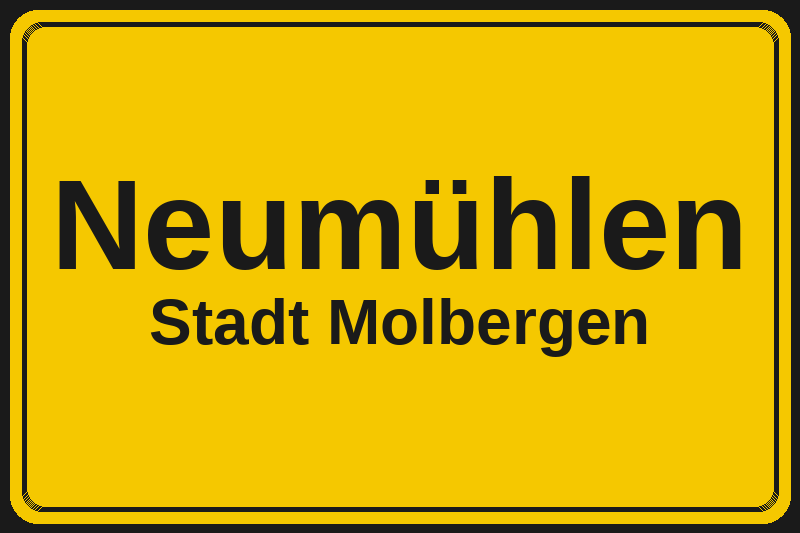 Neumühlen (Molbergen) – Hotels im Stadtteil Ortsschild Neumühlen in Molbergen – Hotels, Pensionen und Ferienwohnungen im Stadtteil