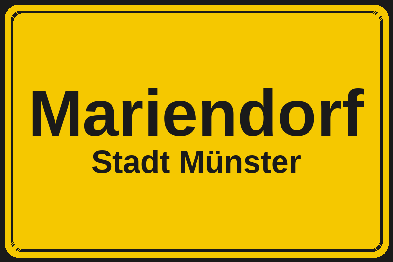 Mariendorf (Münster) – Hotels im Stadtteil Ortsschild Mariendorf in Münster – Hotels, Pensionen und Ferienwohnungen im Stadtteil