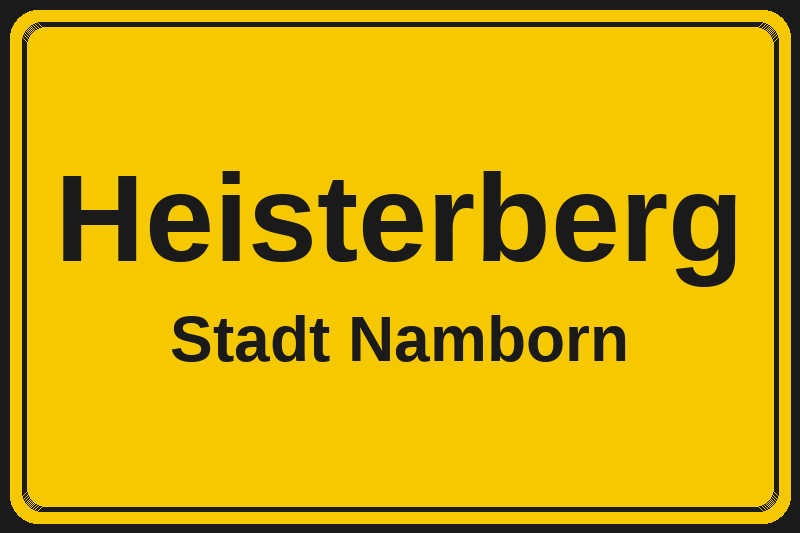 Heisterberg (Namborn) – Hotels im Stadtteil Ortsschild Heisterberg in Namborn – Hotels, Pensionen und Ferienwohnungen im Stadtteil