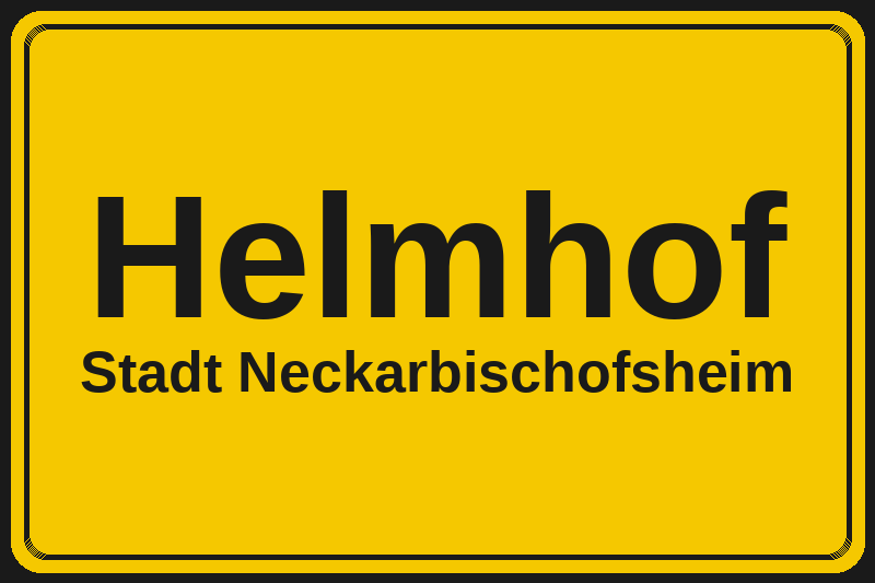 Helmhof (Neckarbischofsheim) – Hotels im Stadtteil Ortsschild Helmhof in Neckarbischofsheim – Hotels, Pensionen und Ferienwohnungen im Stadtteil