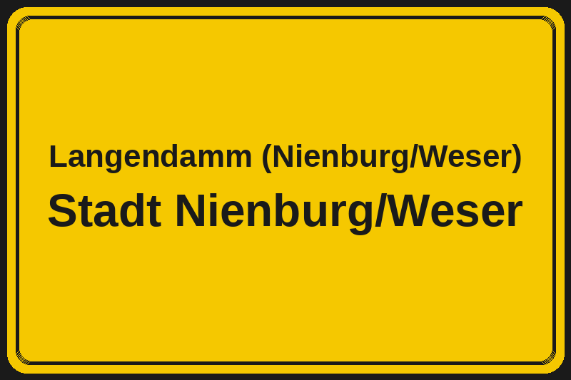 Langendamm (Nienburg/Weser) (Nienburg/Weser) – Hotels im Stadtteil Ortsschild Langendamm (Nienburg/Weser) in Nienburg/Weser – Hotels, Pensionen und Ferienwohnungen im Stadtteil