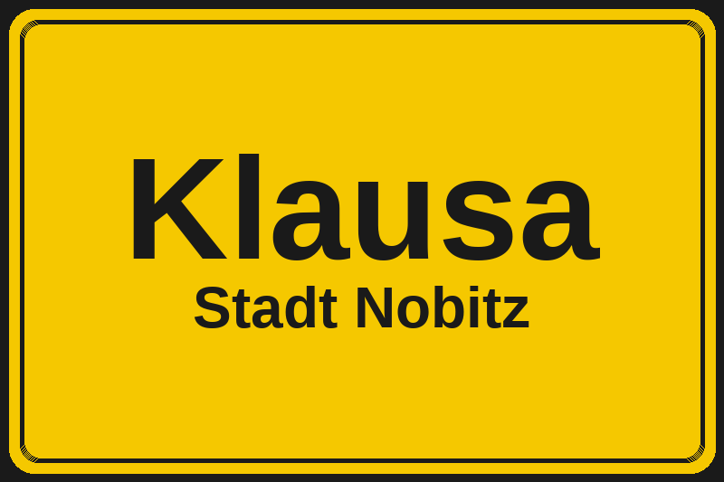 Klausa (Nobitz) – Hotels im Stadtteil Ortsschild Klausa in Nobitz – Hotels, Pensionen und Ferienwohnungen im Stadtteil