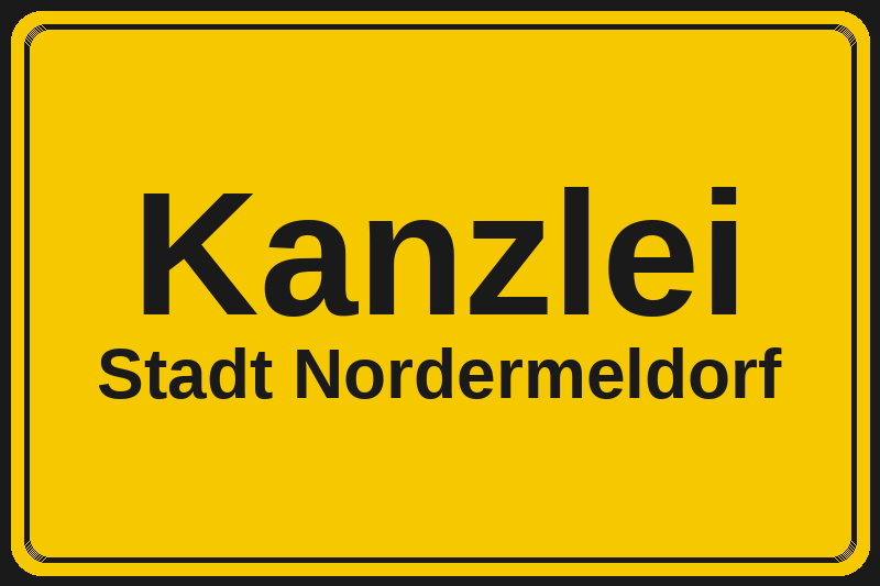 Ortsschild Kanzlei in Nordermeldorf – Hotels, Pensionen und Ferienwohnungen im Stadtteil
