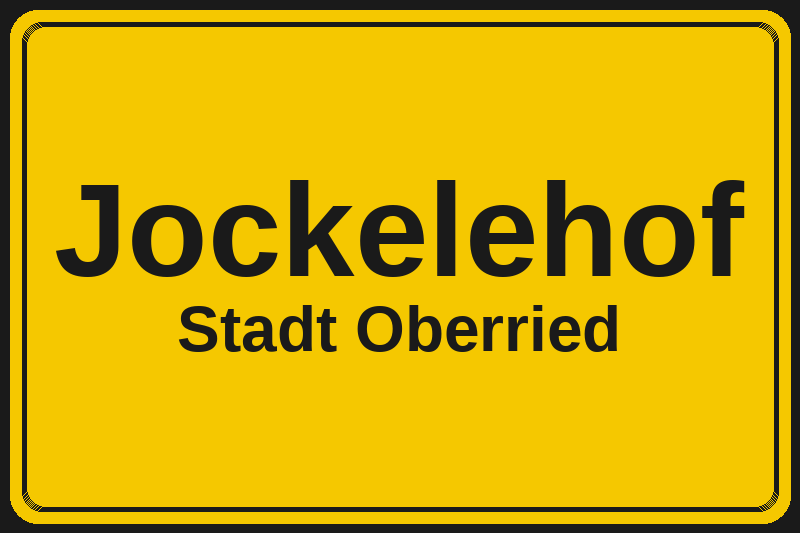 Ortsschild Jockelehof in Oberried – Hotels, Pensionen und Ferienwohnungen im Stadtteil