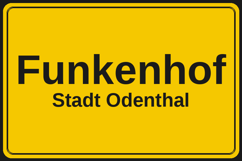 Funkenhof (Odenthal) – Hotels im Stadtteil Ortsschild Funkenhof in Odenthal – Hotels, Pensionen und Ferienwohnungen im Stadtteil