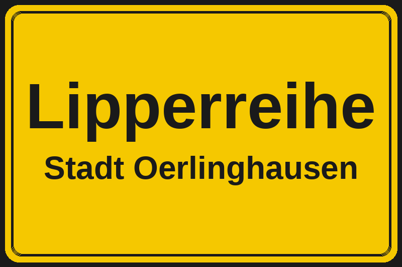 Lipperreihe (Oerlinghausen) – Hotels im Stadtteil Ortsschild Lipperreihe in Oerlinghausen – Hotels, Pensionen und Ferienwohnungen im Stadtteil