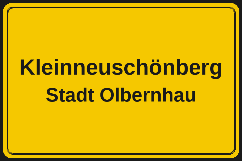 Kleinneuschönberg (Olbernhau) – Hotels im Stadtteil Ortsschild Kleinneuschönberg in Olbernhau – Hotels, Pensionen und Ferienwohnungen im Stadtteil