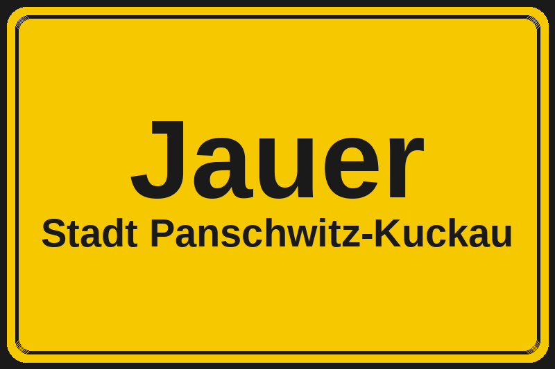 Jauer (Panschwitz-Kuckau) – Hotels im Stadtteil Ortsschild Jauer in Panschwitz-Kuckau – Hotels, Pensionen und Ferienwohnungen im Stadtteil
