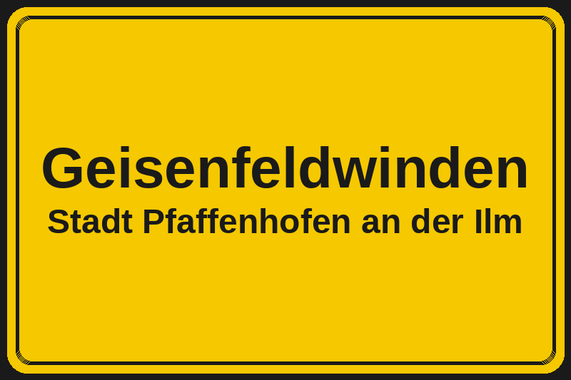 Geisenfeldwinden (Pfaffenhofen an der Ilm) – Hotels im Stadtteil Ortsschild Geisenfeldwinden in Pfaffenhofen an der Ilm – Hotels, Pensionen und Ferienwohnungen im Stadtteil