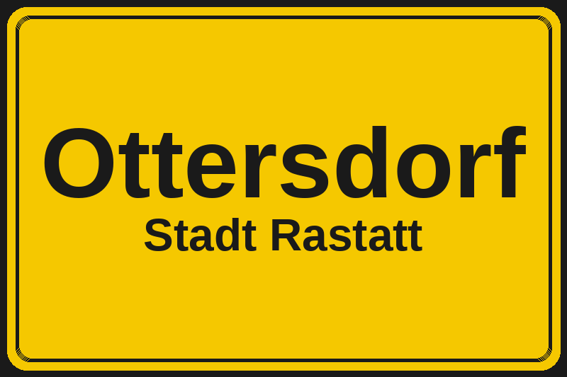 Ottersdorf (Rastatt) – Hotels im Stadtteil Ortsschild Ottersdorf in Rastatt – Hotels, Pensionen und Ferienwohnungen im Stadtteil