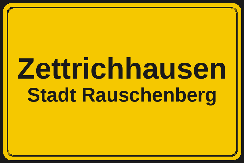 Zettrichhausen (Rauschenberg) – Hotels im Stadtteil Ortsschild Zettrichhausen in Rauschenberg – Hotels, Pensionen und Ferienwohnungen im Stadtteil