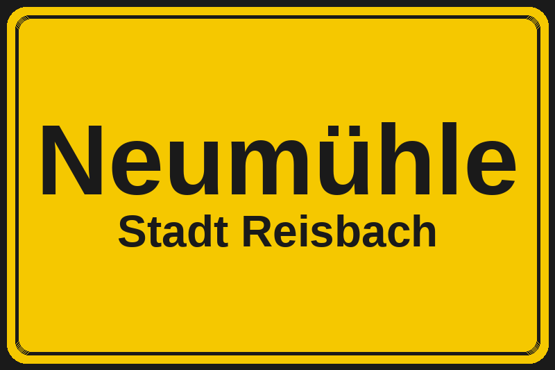 Neumühle (Reisbach) – Hotels im Stadtteil Ortsschild Neumühle in Reisbach – Hotels, Pensionen und Ferienwohnungen im Stadtteil