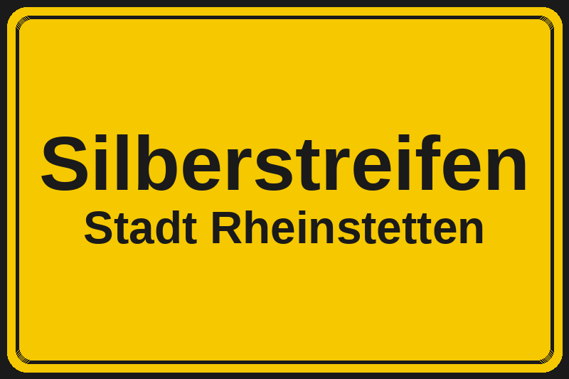 Ortsschild Silberstreifen in Rheinstetten – Hotels, Pensionen und Ferienwohnungen im Stadtteil