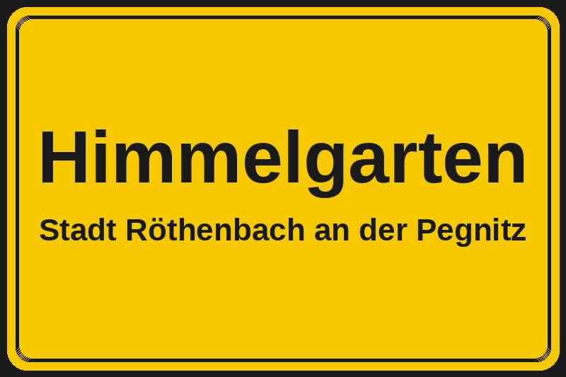 Himmelgarten (Röthenbach an der Pegnitz) – Hotels im Stadtteil Ortsschild Himmelgarten in Röthenbach an der Pegnitz – Hotels, Pensionen und Ferienwohnungen im Stadtteil
