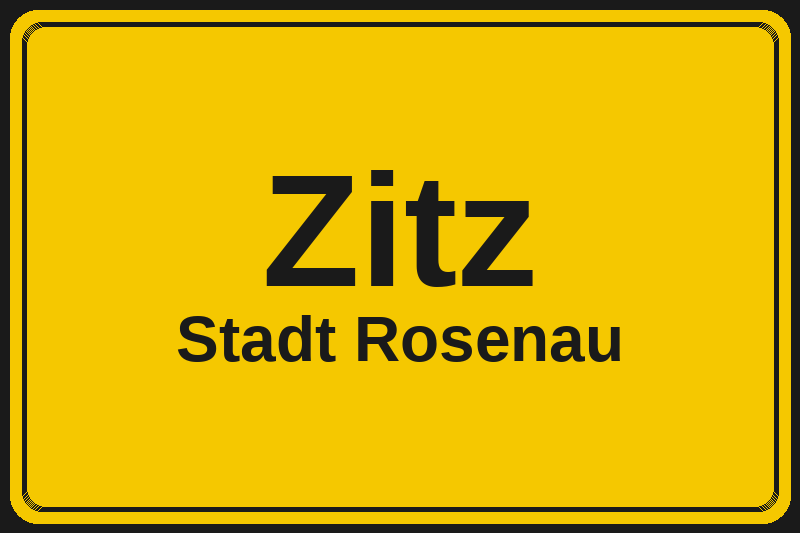 Zitz (Rosenau) – Hotels im Stadtteil Ortsschild Zitz in Rosenau – Hotels, Pensionen und Ferienwohnungen im Stadtteil