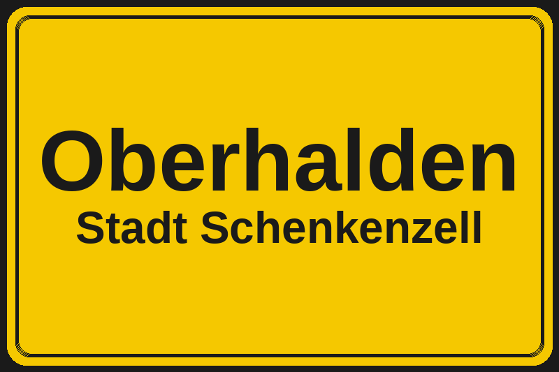 Oberhalden (Schenkenzell) – Hotels im Stadtteil Ortsschild Oberhalden in Schenkenzell – Hotels, Pensionen und Ferienwohnungen im Stadtteil