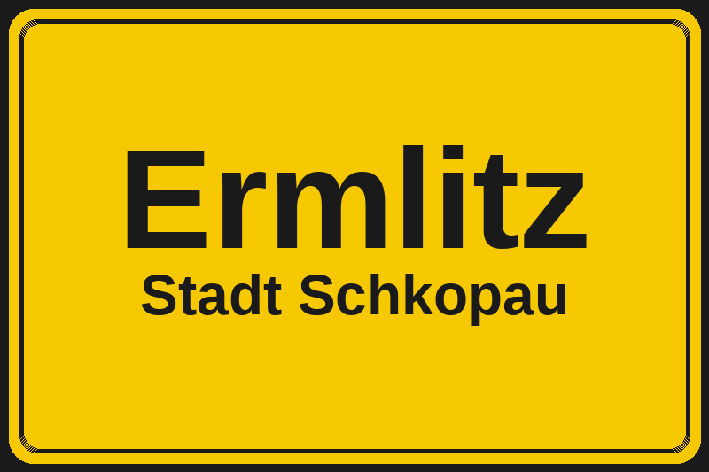 Ermlitz (Schkopau) – Hotels im Stadtteil Ortsschild Ermlitz in Schkopau – Hotels, Pensionen und Ferienwohnungen im Stadtteil