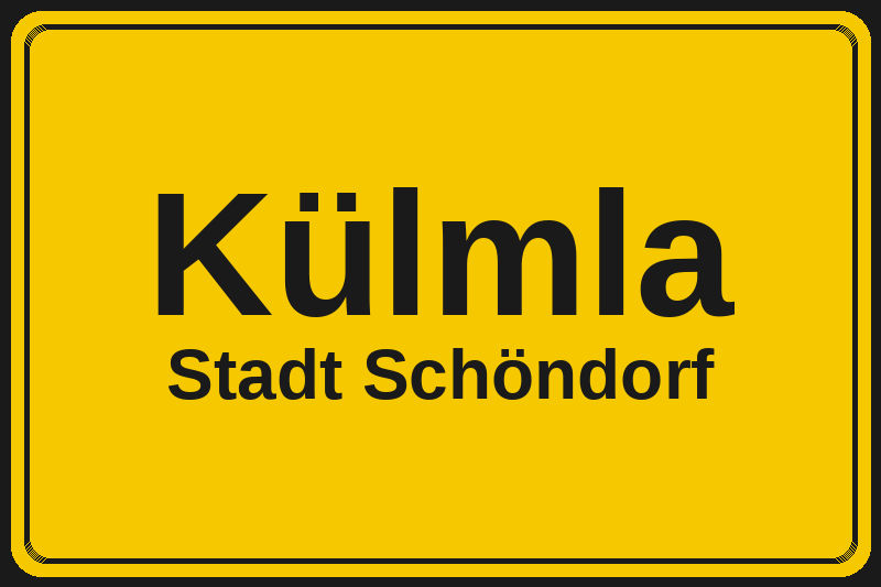 Külmla (Schöndorf) – Hotels im Stadtteil Ortsschild Külmla in Schöndorf – Hotels, Pensionen und Ferienwohnungen im Stadtteil