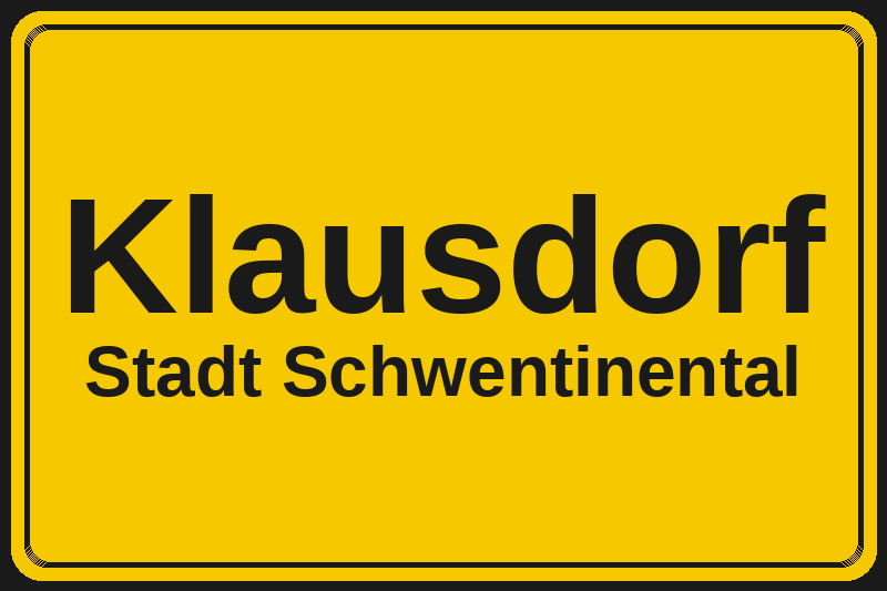 Klausdorf (Schwentinental) – Hotels im Stadtteil Ortsschild Klausdorf in Schwentinental – Hotels, Pensionen und Ferienwohnungen im Stadtteil