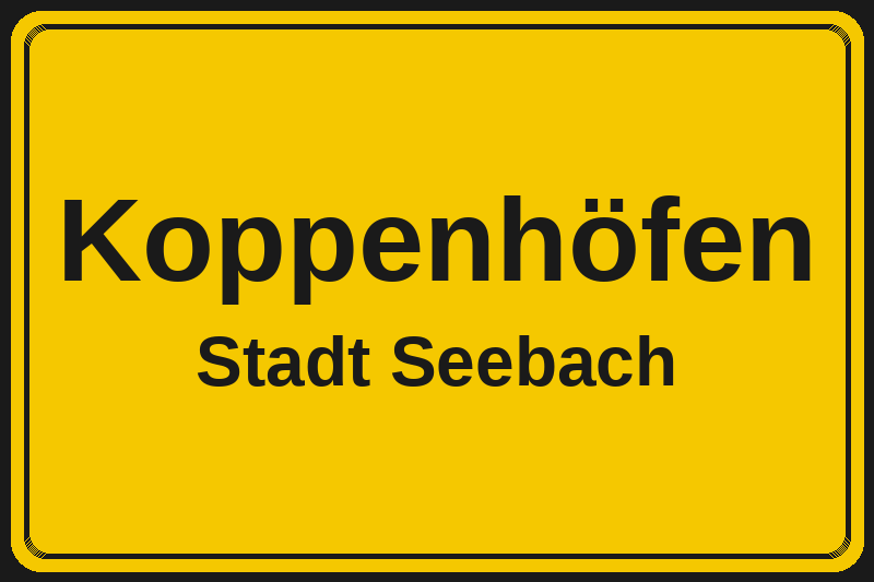 Koppenhöfen (Seebach) – Hotels im Stadtteil Ortsschild Koppenhöfen in Seebach – Hotels, Pensionen und Ferienwohnungen im Stadtteil