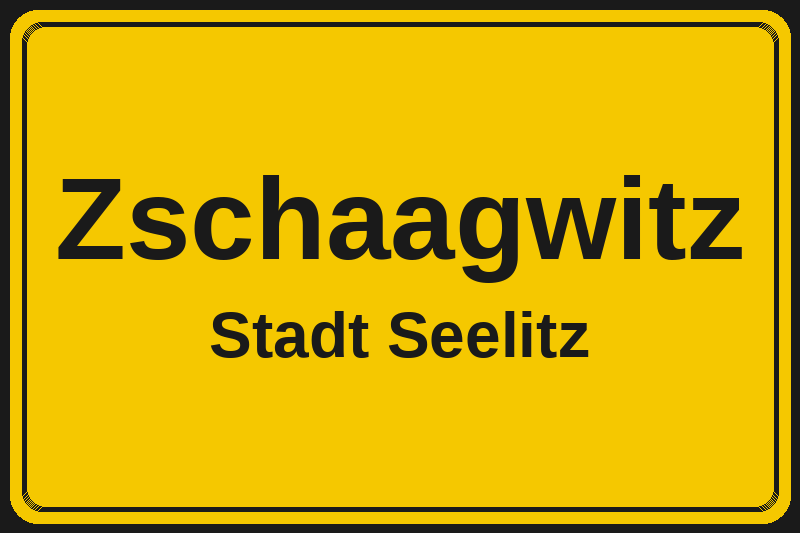 Zschaagwitz (Seelitz) – Hotels im Stadtteil Ortsschild Zschaagwitz in Seelitz – Hotels, Pensionen und Ferienwohnungen im Stadtteil