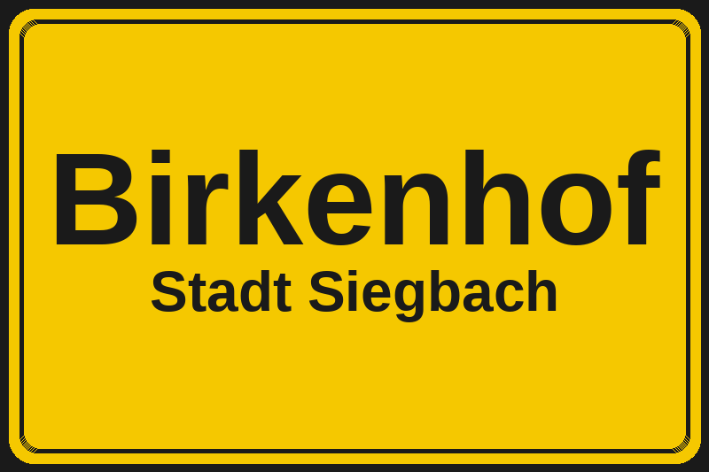 Birkenhof (Siegbach) – Hotels im Stadtteil Ortsschild Birkenhof in Siegbach – Hotels, Pensionen und Ferienwohnungen im Stadtteil