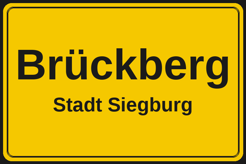 Brückberg (Siegburg) – Hotels im Stadtteil Ortsschild Brückberg in Siegburg – Hotels, Pensionen und Ferienwohnungen im Stadtteil