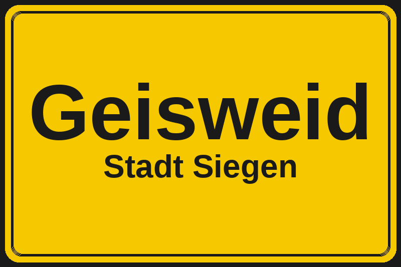 Geisweid (Siegen) – Hotels im Stadtteil Ortsschild Geisweid in Siegen – Hotels, Pensionen und Ferienwohnungen im Stadtteil