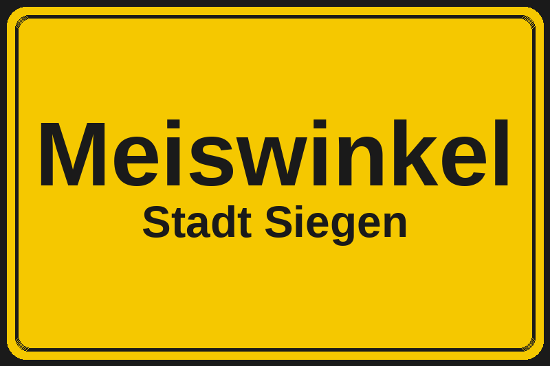Meiswinkel (Siegen) – Hotels im Stadtteil Ortsschild Meiswinkel in Siegen – Hotels, Pensionen und Ferienwohnungen im Stadtteil