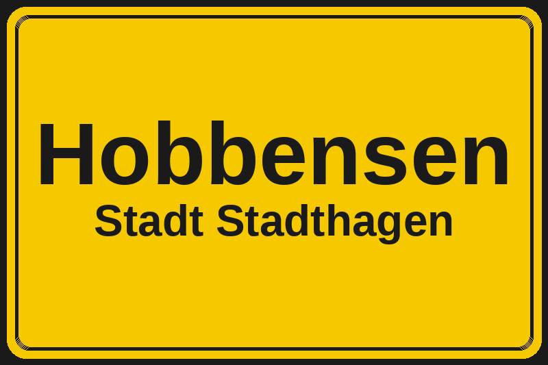 Hobbensen (Stadthagen) – Hotels im Stadtteil Ortsschild Hobbensen in Stadthagen – Hotels, Pensionen und Ferienwohnungen im Stadtteil