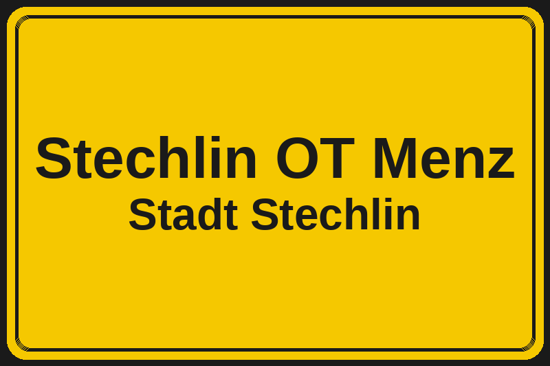 Stechlin OT Menz (Stechlin) – Hotels im Stadtteil Ortsschild Stechlin OT Menz in Stechlin – Hotels, Pensionen und Ferienwohnungen im Stadtteil