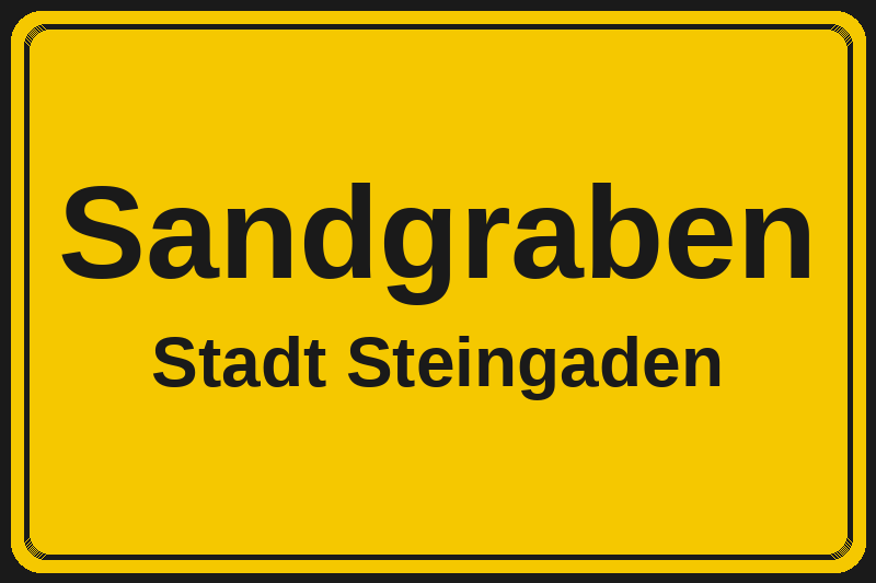 Sandgraben (Steingaden) – Hotels im Stadtteil Ortsschild Sandgraben in Steingaden – Hotels, Pensionen und Ferienwohnungen im Stadtteil