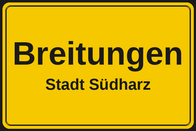 Breitungen (Südharz) – Hotels im Stadtteil Ortsschild Breitungen in Südharz – Hotels, Pensionen und Ferienwohnungen im Stadtteil