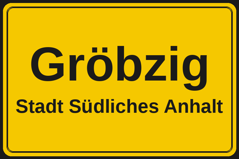 Gröbzig (Südliches Anhalt) – Hotels im Stadtteil Ortsschild Gröbzig in Südliches Anhalt – Hotels, Pensionen und Ferienwohnungen im Stadtteil