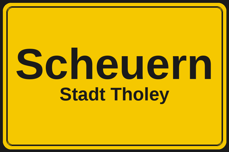 Scheuern (Tholey) – Hotels im Stadtteil Ortsschild Scheuern in Tholey – Hotels, Pensionen und Ferienwohnungen im Stadtteil