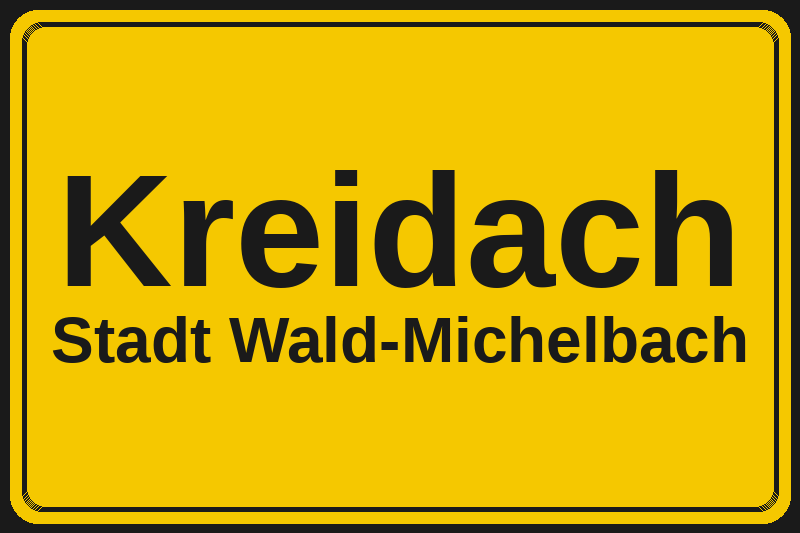 Kreidach (Wald-Michelbach) – Hotels im Stadtteil Ortsschild Kreidach in Wald-Michelbach – Hotels, Pensionen und Ferienwohnungen im Stadtteil