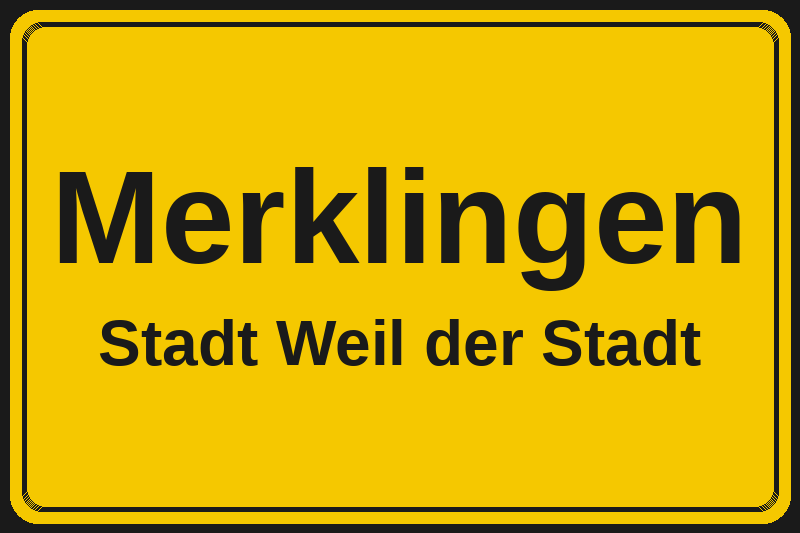 Merklingen (Weil der Stadt) – Hotels im Stadtteil Ortsschild Merklingen in Weil der Stadt – Hotels, Pensionen und Ferienwohnungen im Stadtteil