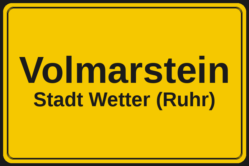 Volmarstein (Wetter (Ruhr)) – Hotels im Stadtteil Ortsschild Volmarstein in Wetter (Ruhr) – Hotels, Pensionen und Ferienwohnungen im Stadtteil